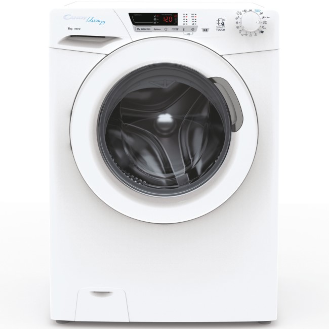 Refurbished Candy Ultra HCU1482DE/1-80 Freestanding 8KG 1400 Spin Washing Machine White