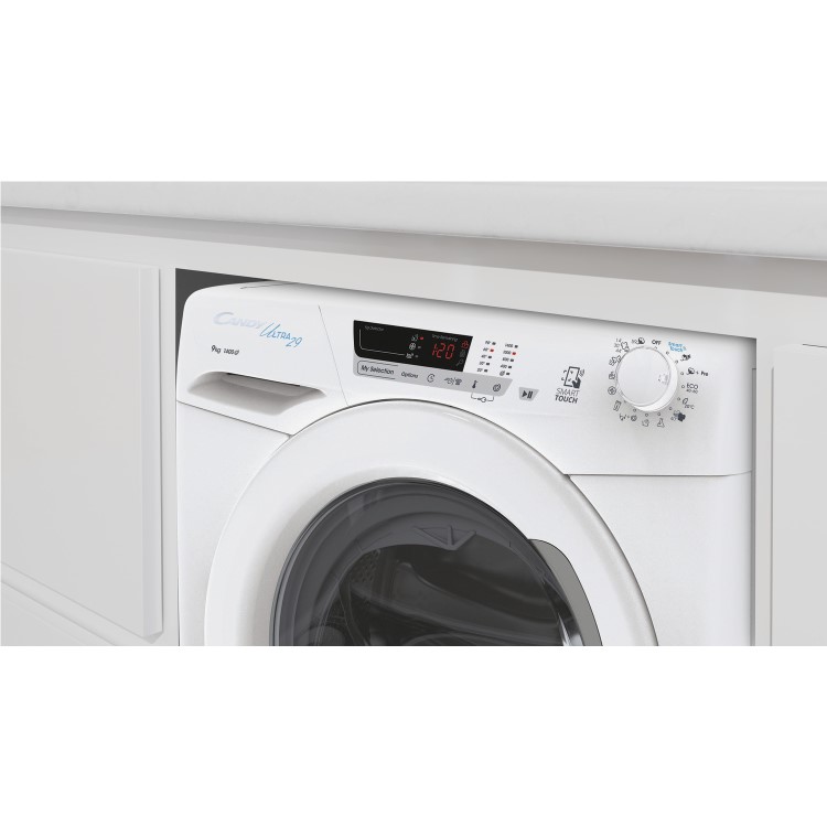 Refurbished Candy Ultra HCU1482DE/1-80 Freestanding 8KG 1400 Spin Washing Machine White