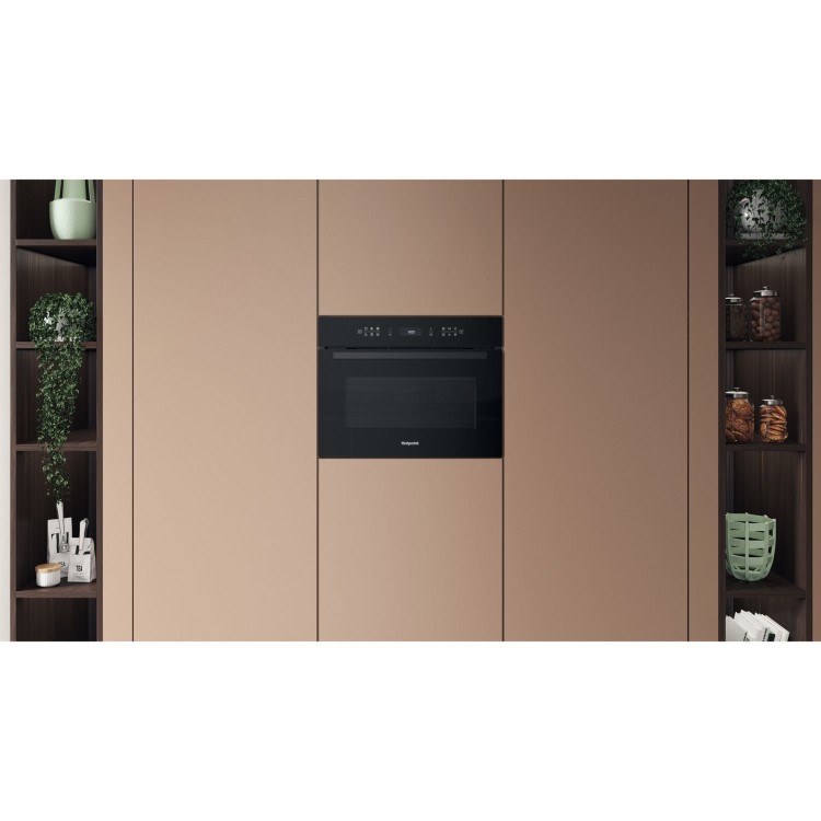 Hotpoint Class 6 Built-In Compact Combination Microwave Oven - Black
