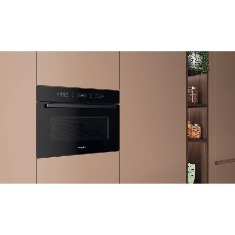 Hotpoint Class 6 Built-In Compact Combination Microwave Oven - Black