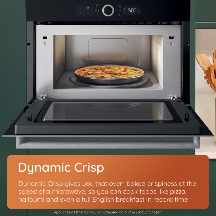 Hotpoint Class 6 Built-In Compact Combination Microwave Oven - Stainless Steel