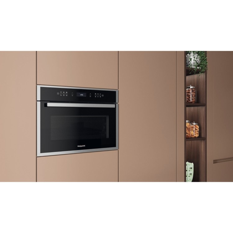 Hotpoint Class 6 Built-In Compact Combination Microwave Oven - Stainless Steel
