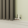 Sorrento Anthracite Horizontal Oval Designer Radiator 800x590mm Double Panel 3045 BTU
