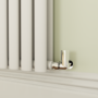 Sorrento White Horizontal Oval Designer Radiator 800x590mm Double Panel 2399 BTU
