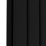 Riace Midnight Black Horizontal Flat Designer Radiator 600x748mm Double Panel 2827 BTU
