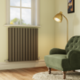 Riace Anthracite Horizontal Flat Designer Radiator 800x748mm Double Panel 2827 BTU