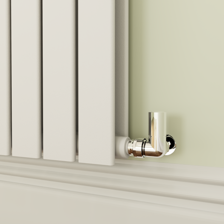 Riace White Horizontal Flat Designer Radiator 800x748mm Double Panel 2827 BTU