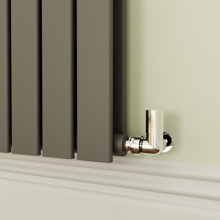 Riace Anthracite Horizontal Flat Designer Radiator 800x884mm Double Panel 3342 BTU