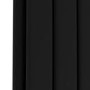 Riace Midnight Black Horizontal Flat Designer Radiator 600x1156mm Double Panel 4370 BTU