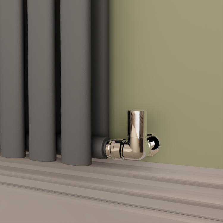 Sorrento Anthracite Horizontal Oval Designer Radiator 800x1003mm Double Panel 4079 BTU