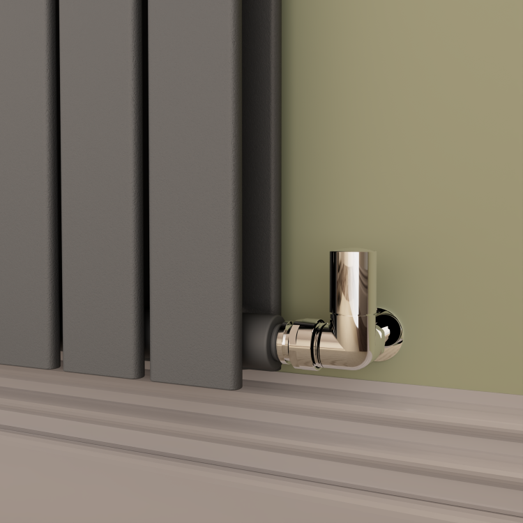 Riace Anthracite Horizontal Flat Designer Radiator 800x1428mm Double Panel 5398 BTU