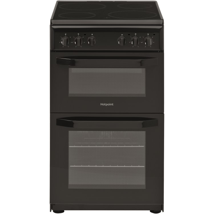 Hotpoint 50cm Electric Cooker - Black