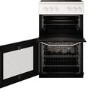 Refurbished Hotpoint HD5V92KCW 50cm Double Cavity Electric Cooker with Ceramic Hob White