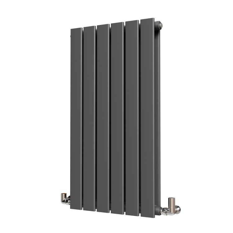 Riace Anthracite Horizontal Flat Designer Radiator 800x408mm Double Panel 1542 BTU
