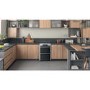 Refurbished Hotpoint HDM67G8C2CX 60cm Double Oven Dual Fuel Cooker Stainless Steel