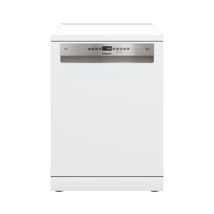 Refurbished Hotpoint HD7FHP33 15 Place Freestanding Dishwasher White