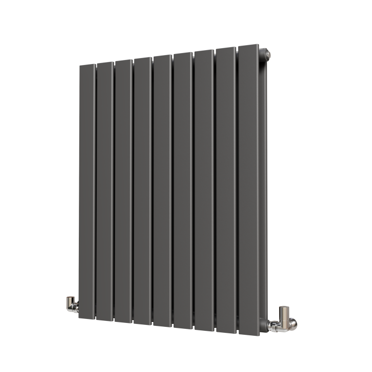Riace Anthracite Horizontal Flat Designer Radiator 800x612mm Double Panel 2313 BTU