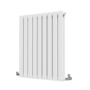 Riace White Horizontal Flat Designer Radiator 800x612mm Double Panel 2970 BTU