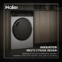 Refurbished Haier Series 5 HD90-A2959S Freestanding Heat Pump 9KG Tumble Dryer Graphite