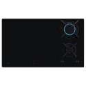 HDB95623NB AEG 8000 Series Dual Fuel Hob with 3 Induction Zones and 2 Gas Burners