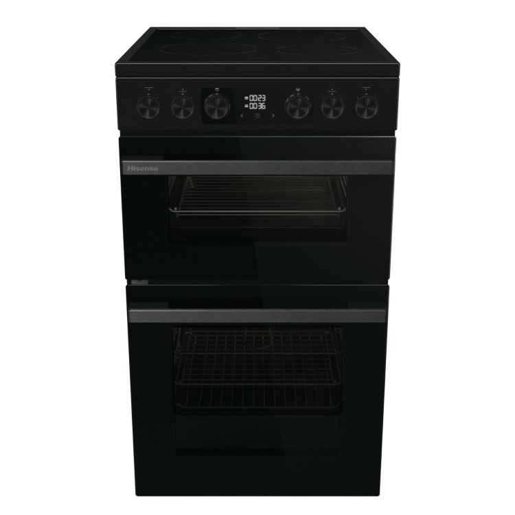 Refurbished Hisense HDCEC5C10B 50cm Electric Cooker Black