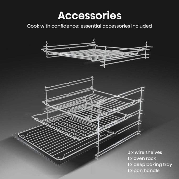 Refurbished Hisense HDCEC6C20X 60cm Electric Cooker Stainless Steel