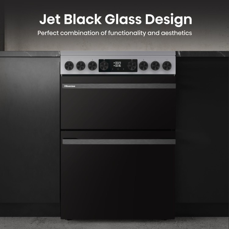 Refurbished Hisense HDCEC6C20X 60cm Electric Cooker Stainless Steel