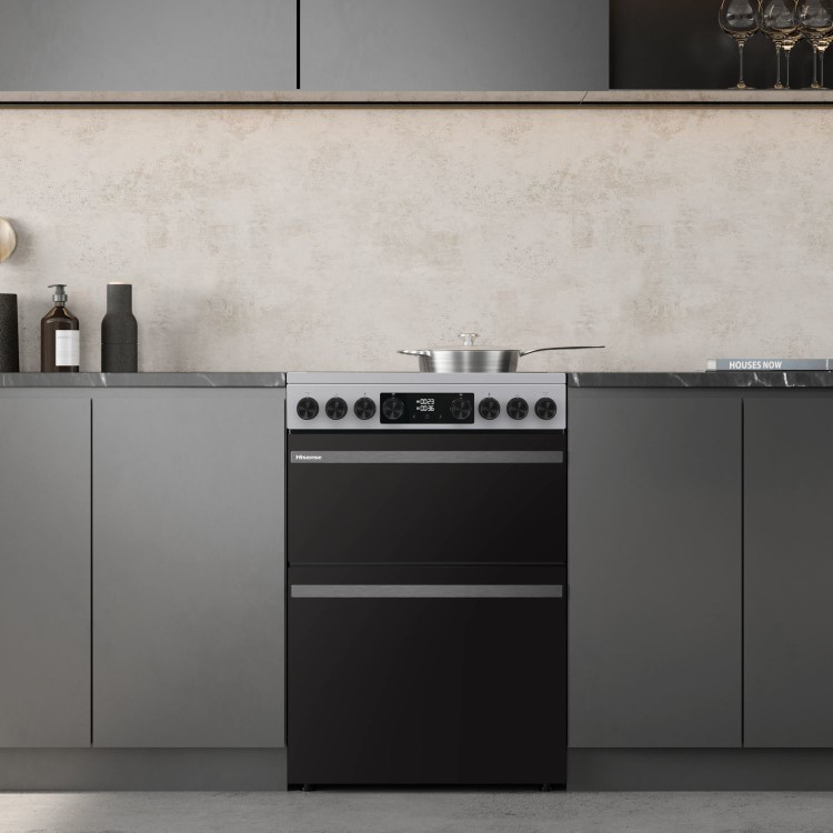 Refurbished Hisense HDCEC6C20X 60cm Electric Cooker Stainless Steel