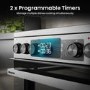 Hisense 60cm Electric Cooker - Stainless Steel