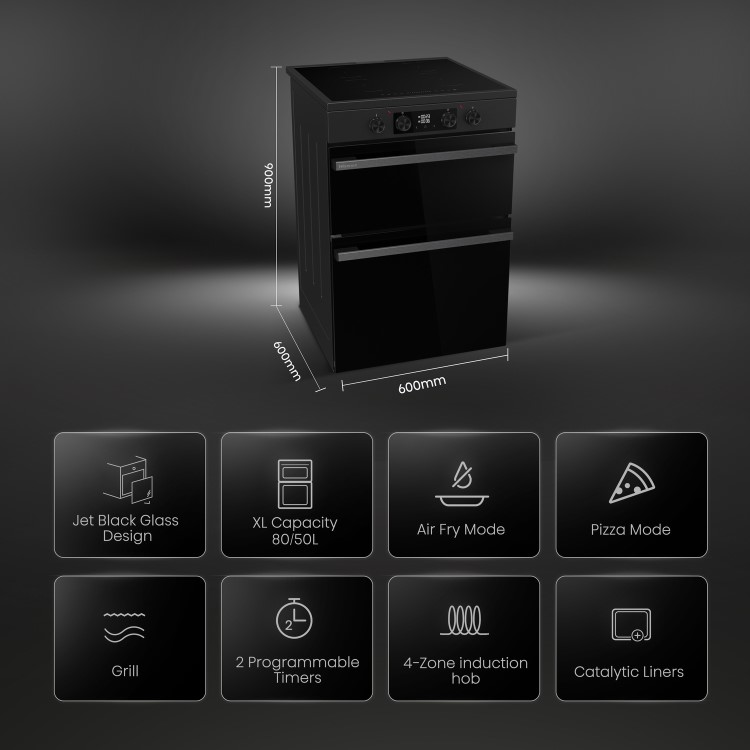 Hisense 60cm Electric Induction Cooker - Black