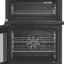 Hotpoint 60cm Dual Fuel Cooker with Glass Lid - Black