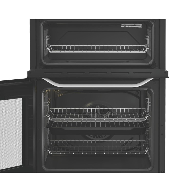 Hotpoint 60cm Dual Fuel Cooker - White