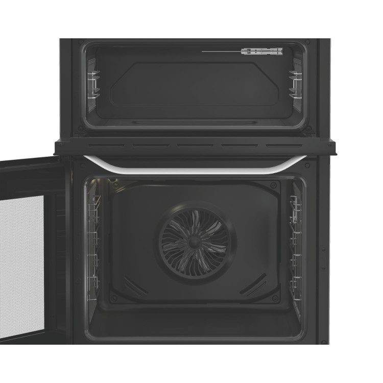 Hotpoint 60cm Dual Fuel Cooker - White
