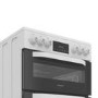 Hotpoint 60cm Dual Fuel Cooker - White