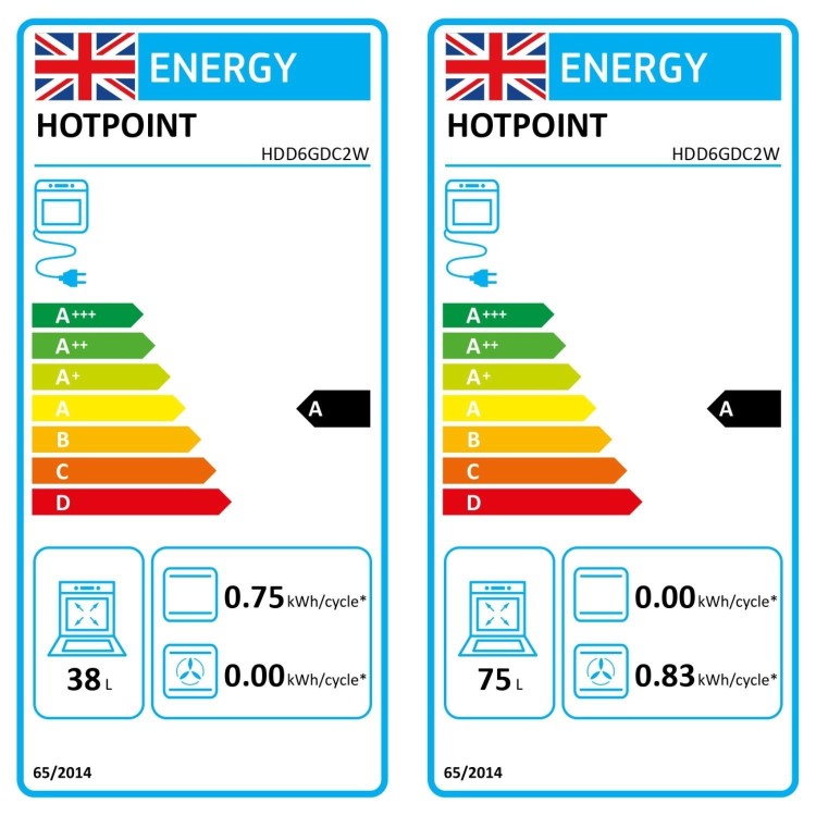 Hotpoint 60cm Dual Fuel Cooker - White