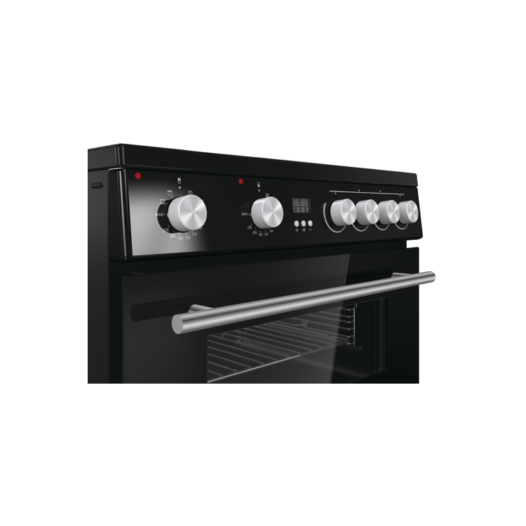 Refurbished Hisense HDE3211BBUK 60cm Electric Cooker Black