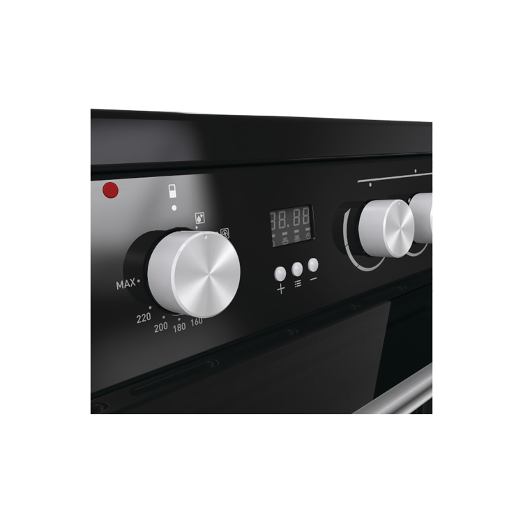 Refurbished Hisense HDE3211BBUK 60cm Electric Cooker Black