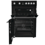 Refurbished Hisense HDE3211BBUK 60cm Electric Cooker Black