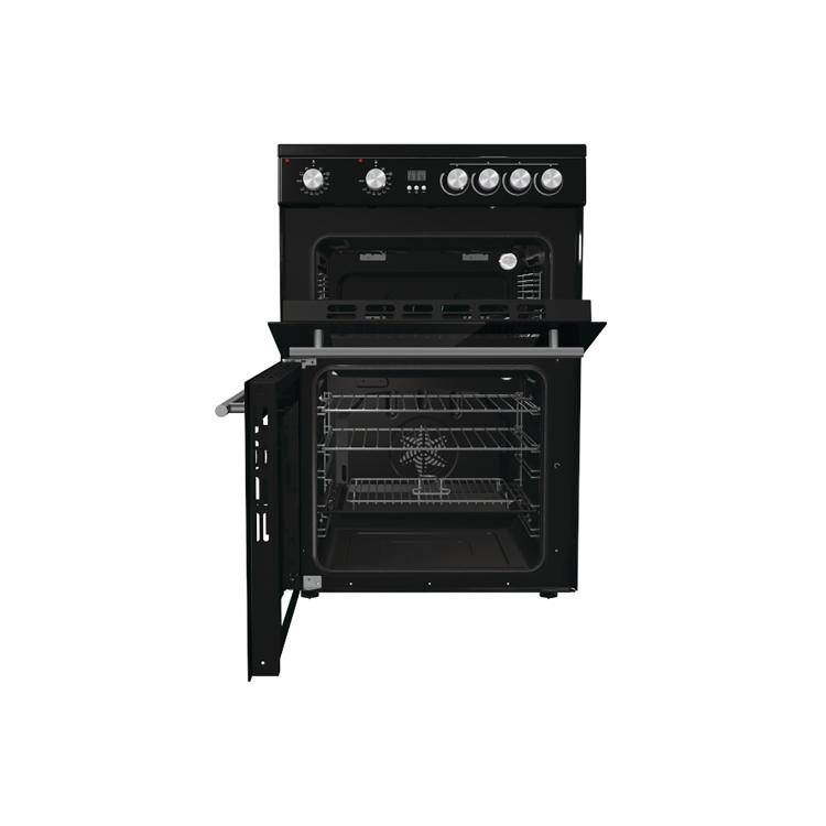 Refurbished Hisense HDE3211BBUK 60cm Electric Cooker Black