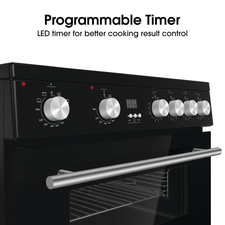 Refurbished Hisense HDE3211BIBUK 60cm Electric Cooker Black