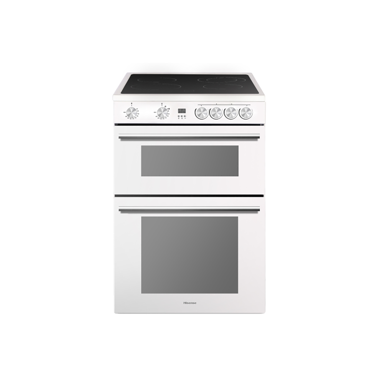 GRADE A1 - Hisense 60cm Electric Cooker - White