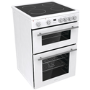 GRADE A1 - Hisense 60cm Electric Cooker - White