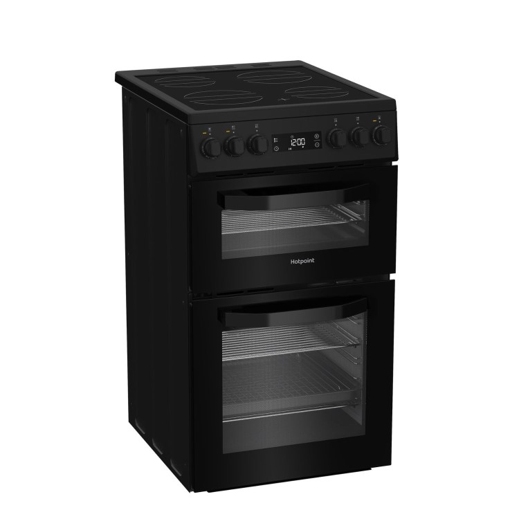 Hotpoint 50cm Electric Cooker - Black
