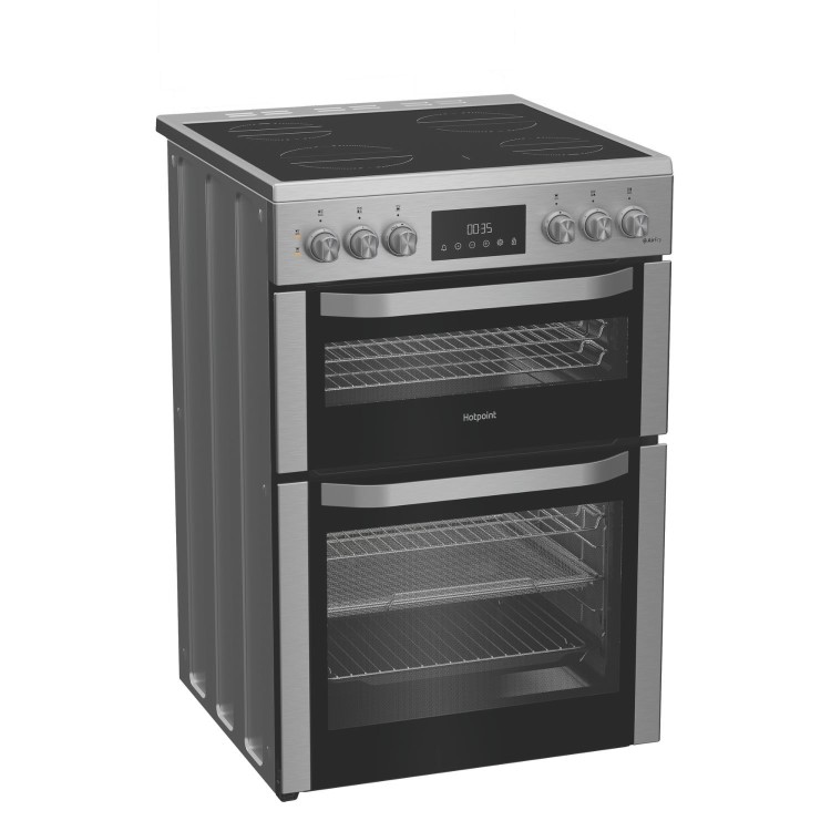 Hotpoint 60cm Electric Cooker - Stainless steel