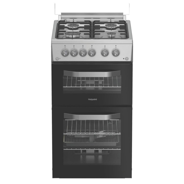 Refurbished Hotpoint 50cm Gas Cooker - Stainless steel