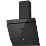 Hoover 60cm Angled Cooker Hood - Black Glass