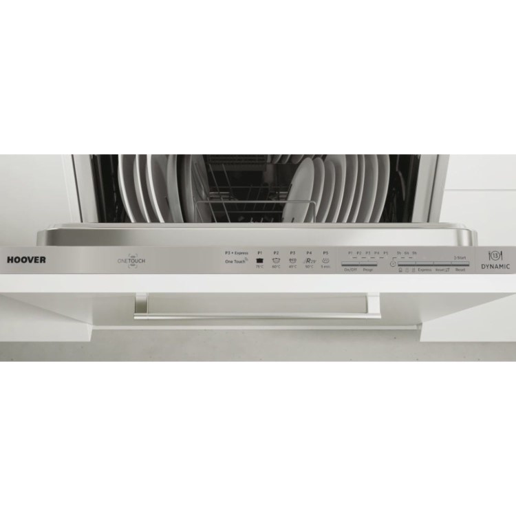 Hoover Dynamic Integrated Dishwasher - Silver Control Panel