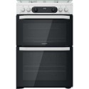 A1/HDM67G0CCW Refurbished Hotpoint HDM67G0CCW 60cm Double Oven Gas Cooker White