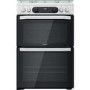 Hotpoint 60cm Gas Cooker with Lid - White