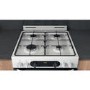 Hotpoint 60cm Gas Cooker with Lid - White